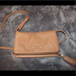 Light brown Tory Burch side bag